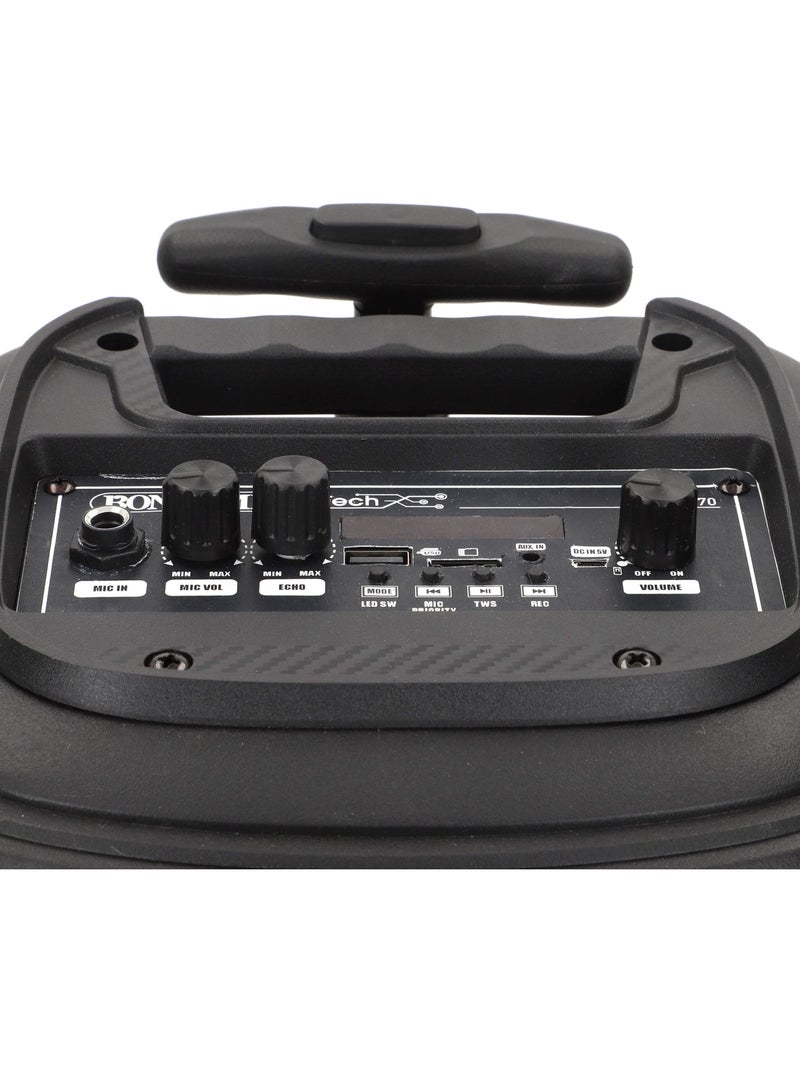 Speaker wireless 220w valigia con karaoke e 2 microfoni 27x25x40 cm bontempi N/D - Kiabi