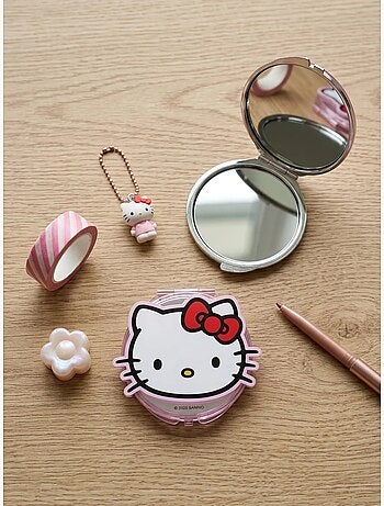 Specchietto tascabile rotondo doppia faccia ingrandente Hello Kitty Sanrio