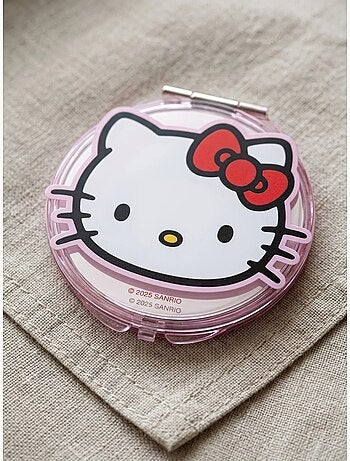 Specchietto tascabile rotondo doppia faccia ingrandente Hello Kitty Sanrio