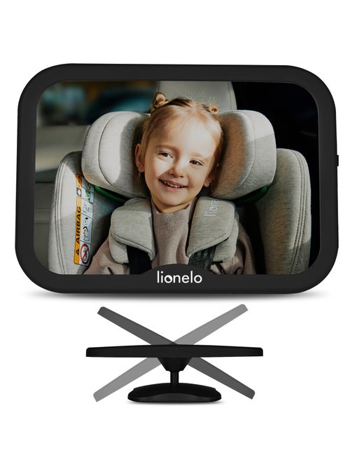 Specchio per auto grande LIONELO Sett Baby - 360° - 24,8 x 17,5 cm - Kiabi