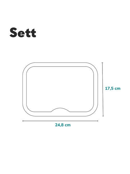 Specchio per auto grande LIONELO Sett Baby - 360° - 24,8 x 17,5 cm - Kiabi