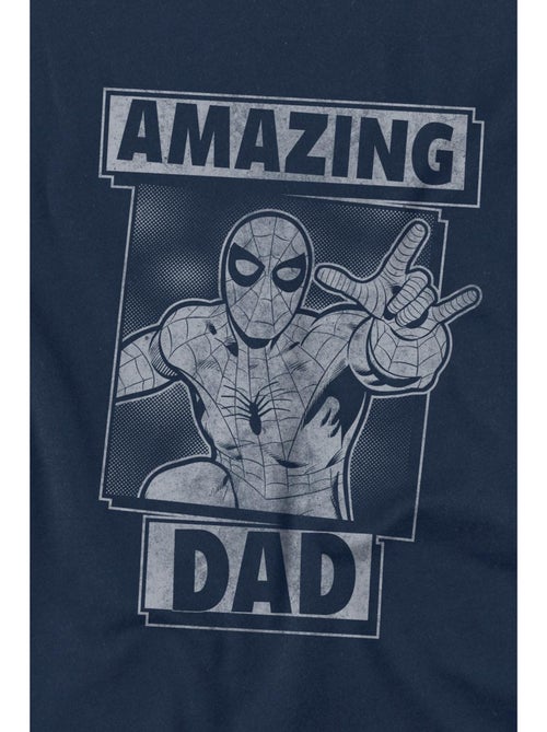 Spider-Man Amazing Dad Maglietta Festa del Papà Mono Uomo - Kiabi