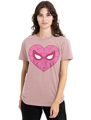 Spider-Man Maglietta Cuore Adulto Unisex