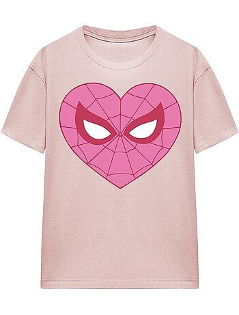 Spider-Man Maglietta Cuore Adulto Unisex