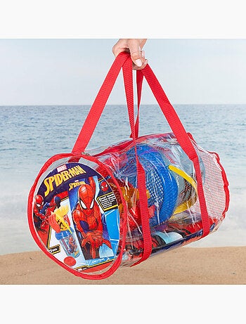 Spider-man set di secchielli da spiaggia con accessori asciugamano e borsa