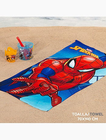 Spider-man set di secchielli da spiaggia con accessori asciugamano e borsa