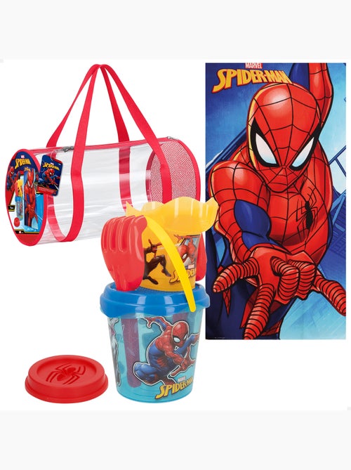 Spider-man set di secchielli da spiaggia con accessori asciugamano e borsa - Kiabi Spider-man set di secchielli da spiaggia con accessori asciugamano e borsa - Kiabi