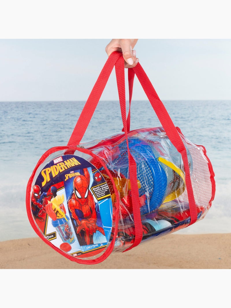 Spider-man set di secchielli da spiaggia con accessori asciugamano e borsa N/D - Kiabi