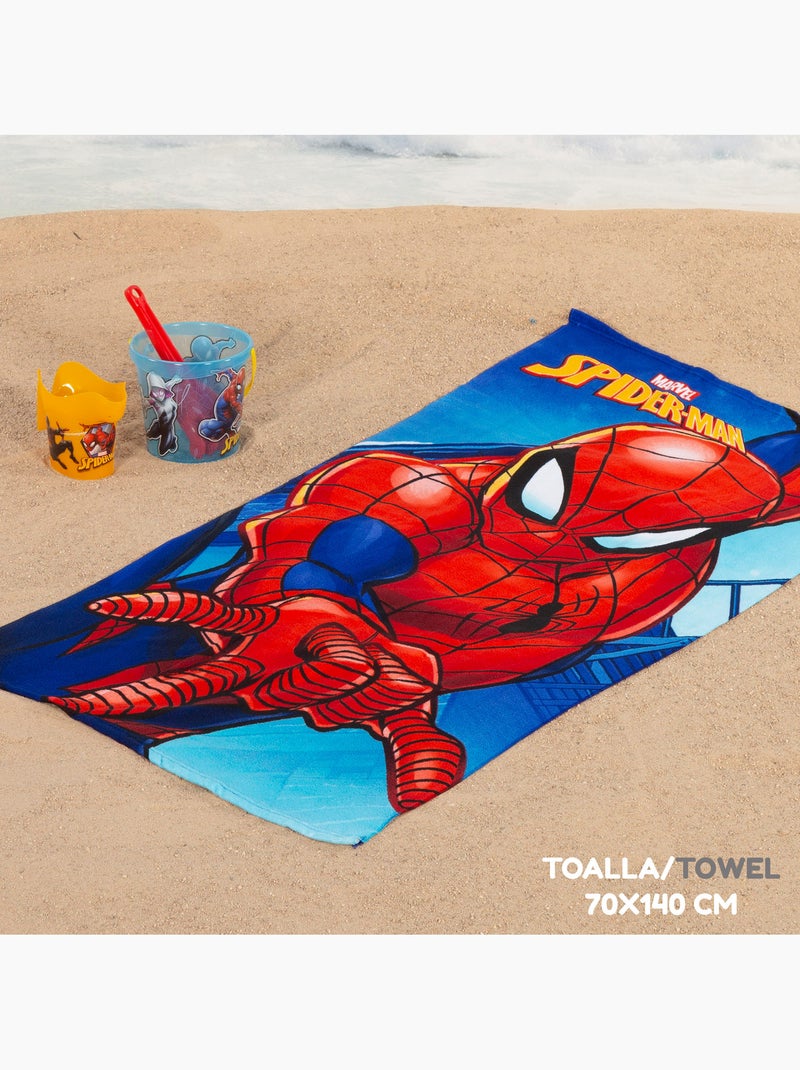 Spider-man set di secchielli da spiaggia con accessori asciugamano e borsa N/D - Kiabi