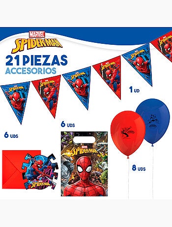 Spider-man set stoviglie per bambini e decorazioni usa e getta 66 pezzi