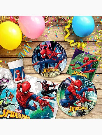 Spider-man set stoviglie per bambini e decorazioni usa e getta 66 pezzi