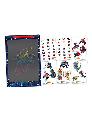 SpiderMan 11'' tavoletta Eink multicolore per imparare a disegnare con gli stencil