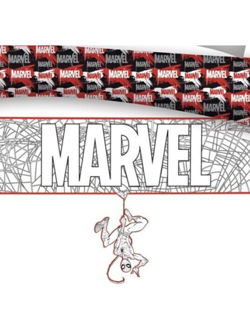 Spiderman, Completo Letto Matrimoniale Stampato Reversibile 100% Cotone, MARVEL WHITE Rosso - Kiabi