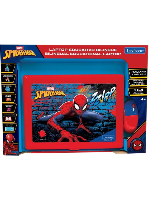 Spiderman computer portatile educativo bilingue con 164 attività (en/it) - Kiabi