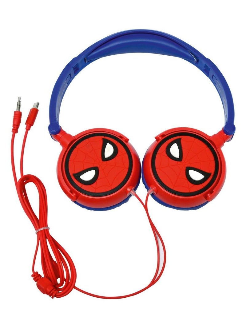 SpiderMan Cuffia stereo a filo pieghevole con limitazione sicura del volume Rosso - Kiabi