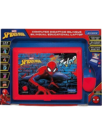 SpiderMan portatile educativo bilingue 124 attività in inglese e italiano