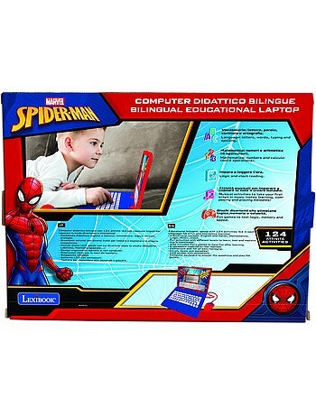 SpiderMan portatile educativo bilingue 124 attività in inglese e italiano