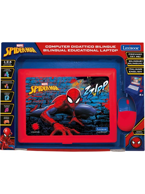 Spiderman portatile educativo bilingue 124 attività in inglese e italiano - Kiabi