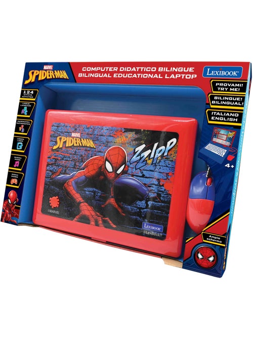Spiderman portatile educativo bilingue 124 attività in inglese e italiano - Kiabi