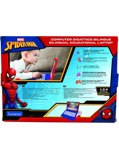 Spiderman portatile educativo bilingue 124 attività in inglese e italiano - Kiabi