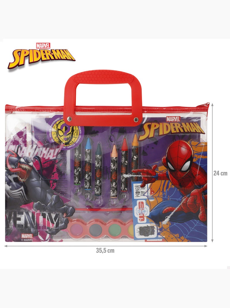 Spiderman set da disegno con accessori +3 anni N/D - Kiabi