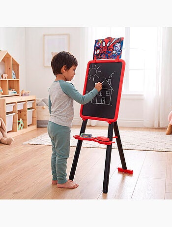 Spidey cavalletto a doppia faccia 2 in 1 con supporto +3 anni