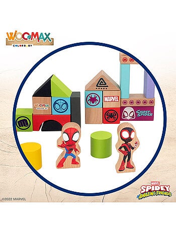 Spidey e il suo Super Team Gioco di Blocchi di Legno WOOMAX