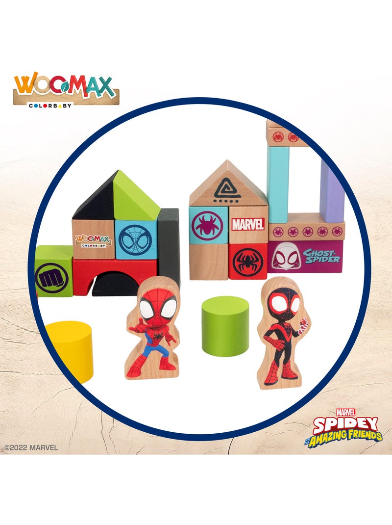 Spidey e il suo Super Team Gioco di Blocchi di Legno WOOMAX N/D - Kiabi