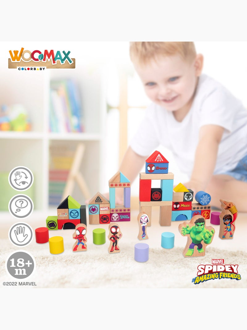 Spidey e il suo Super Team Gioco di Blocchi di Legno WOOMAX N/D - Kiabi