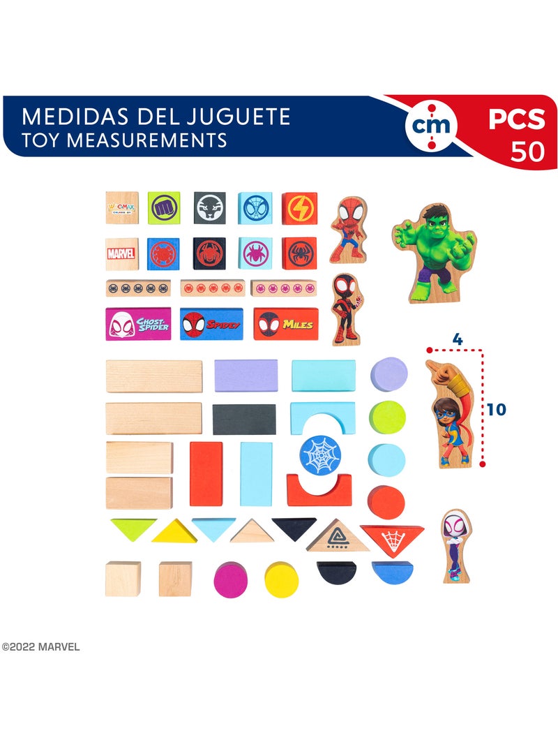 Spidey e il suo Super Team Gioco di Blocchi di Legno WOOMAX N/D - Kiabi