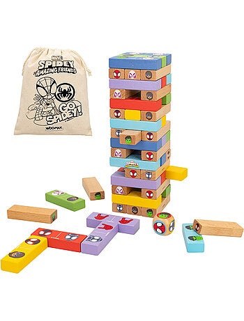 Spidey e il suo Super Team Set di blocchi di legno 2 in 1 WOOMAX