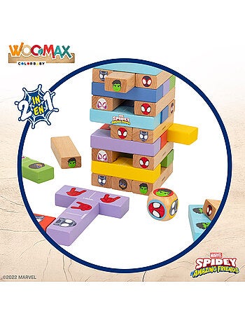 Spidey e il suo Super Team Set di blocchi di legno 2 in 1 WOOMAX