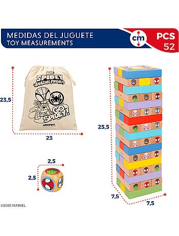 Spidey e il suo Super Team Set di blocchi di legno 2 in 1 WOOMAX