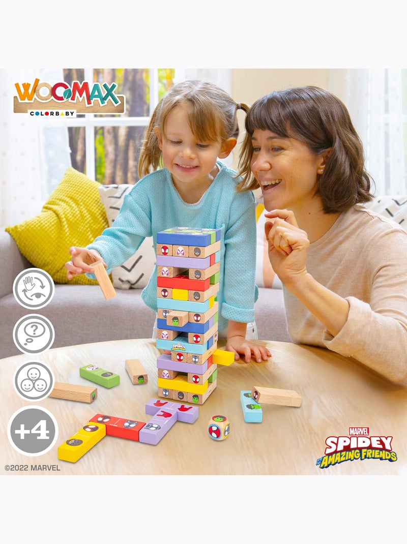 Spidey e il suo Super Team Set di blocchi di legno 2 in 1 WOOMAX N/D - Kiabi