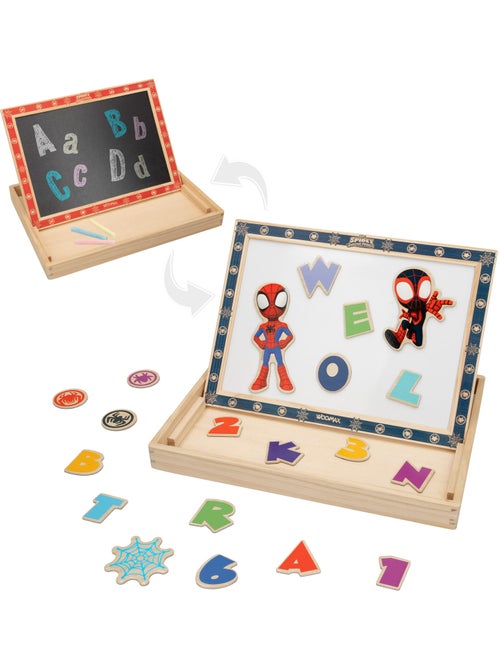 Spidey e il suo Super Team Tavolo da disegno per bambini 2 in 1 WOOMAX - Kiabi Spidey e il suo Super Team Tavolo da disegno per bambini 2 in 1 WOOMAX - Kiabi