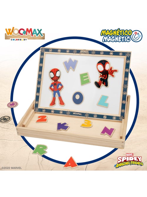 Spidey e il suo Super Team Tavolo da disegno per bambini 2 in 1 WOOMAX - Kiabi Spidey e il suo Super Team Tavolo da disegno per bambini 2 in 1 WOOMAX - Kiabi