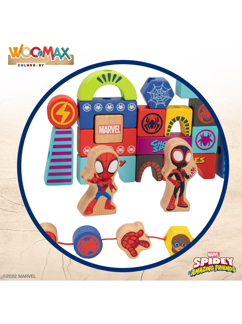 Spidey e la sua super squadra: gioco di blocchi di legno e forme da incastrare woomax N/D - Kiabi