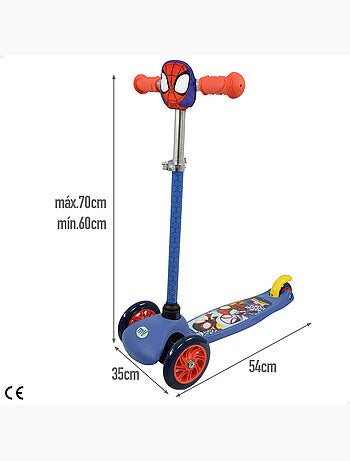 Spidey monopattino per bambini a 3 ruote con tasca