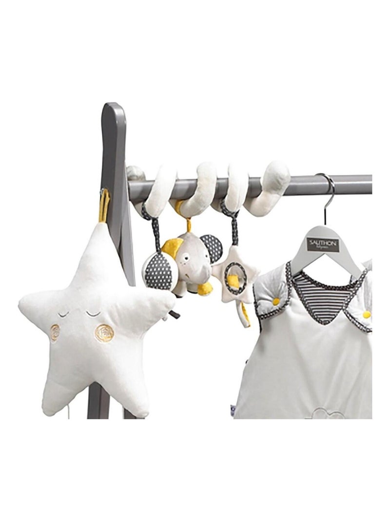 Spirale attività in velluto - SAUTHON Bianco - Kiabi