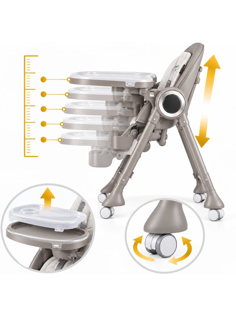 SPLITY 3 in 1: seggiolone, dondolo, sedia a dondolo, tutte le opzioni Beige Beige - Kiabi