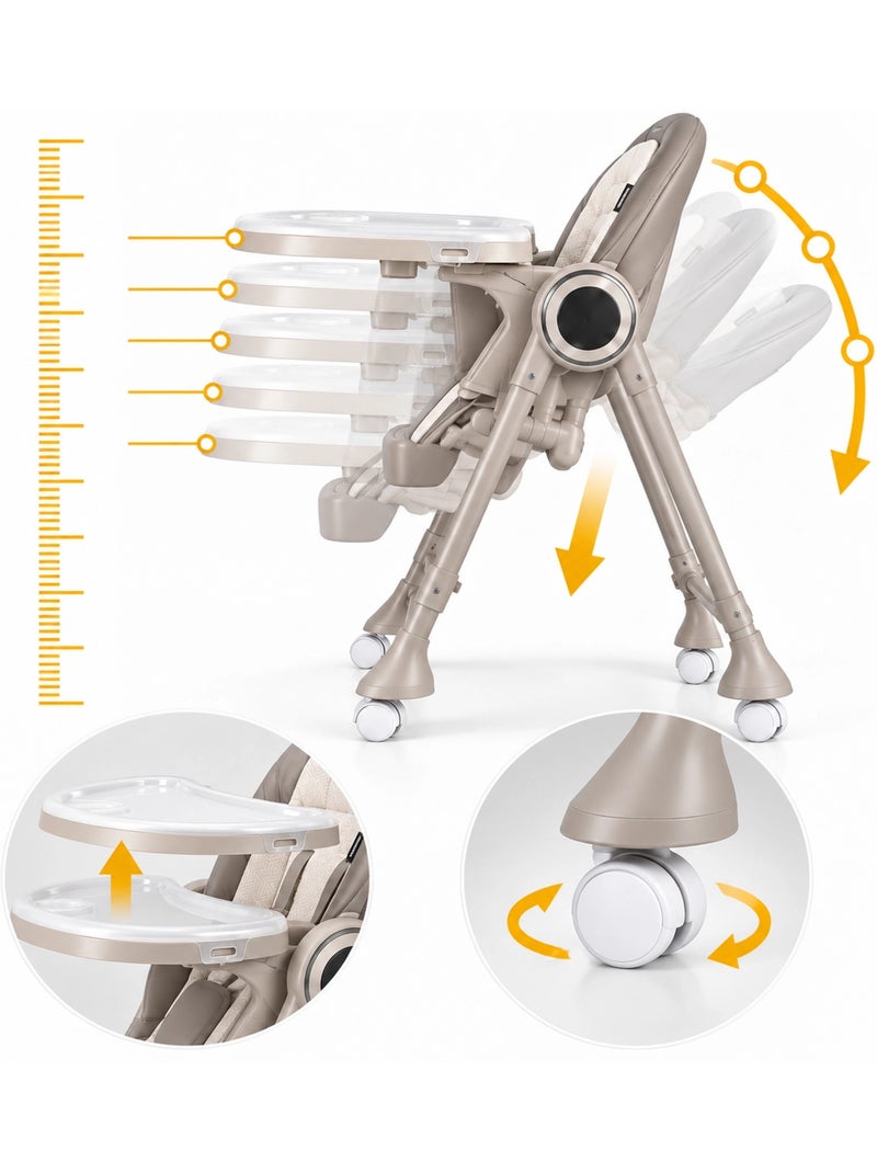 SPLITY 3 in 1: seggiolone, dondolo, sedia a dondolo, tutte le opzioni Beige Beige - Kiabi