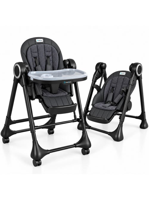 SPLITY 3 in 1: seggiolone, dondolo, sedia a dondolo, tutte le opzioni Grafite - Kiabi SPLITY 3 in 1: seggiolone, dondolo, sedia a dondolo, tutte le opzioni Grafite - Kiabi