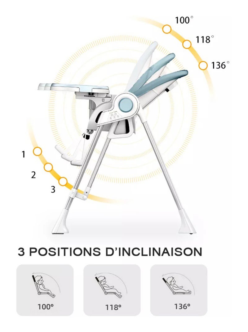 SPLITY 3 in 1: seggiolone, dondolo, sedia a dondolo, tutte le opzioni Verde - Kiabi