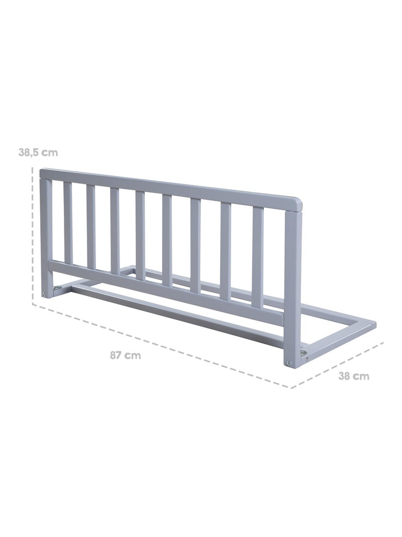 Sponda letto bambino in legno massello – protezione anti‑caduta "Roba" Grigio - Kiabi
