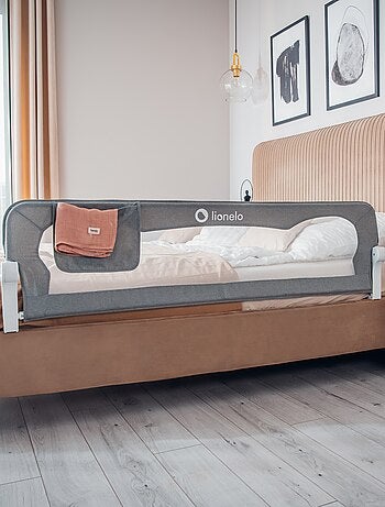 Sponda per letto LIONELO Eva Baby - 150 cm - Protezione anticaduta - Rete traspirante pieghevole