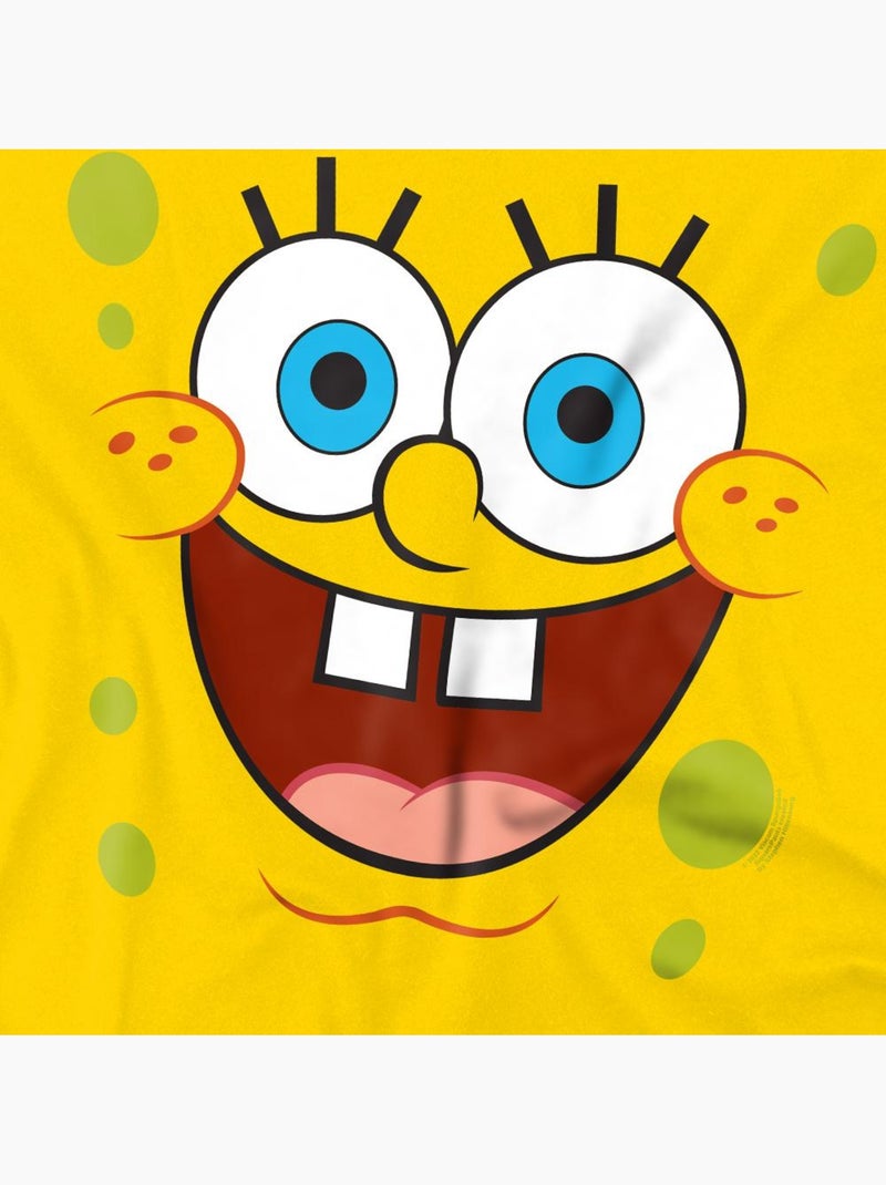 SpongeBob SquarePants Goofy Smile Maglietta Viso Uomo Giallo - Kiabi