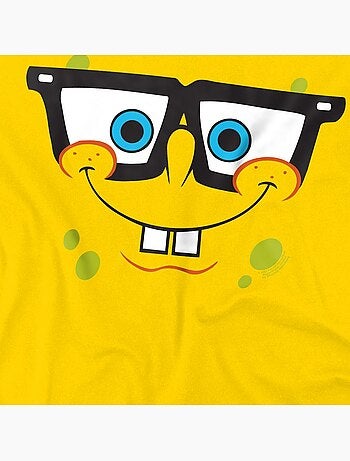 SpongeBob SquarePants Nerd Maglietta Viso Uomo