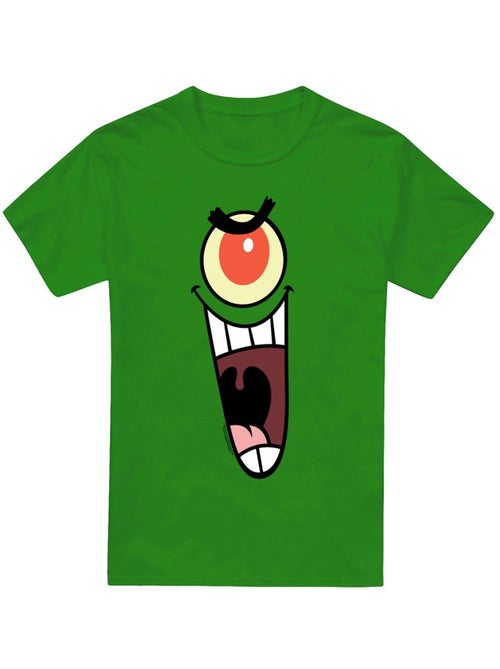 SpongeBob SquarePants Sinister Maglietta Plankton Viso Uomo - Kiabi