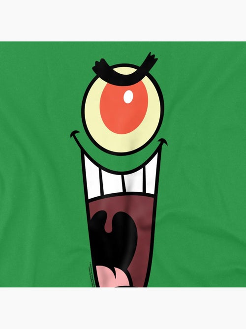 SpongeBob SquarePants Sinister Maglietta Plankton Viso Uomo - Kiabi