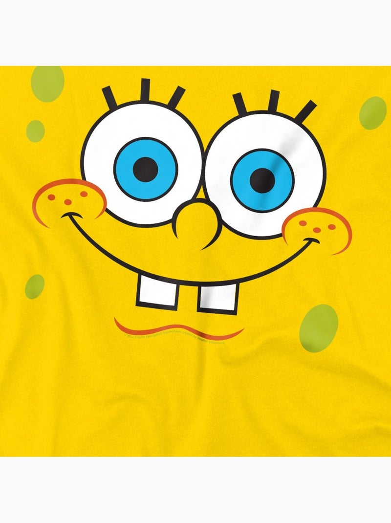 SpongeBob SquarePants Smiling Maglietta Viso Uomo Giallo - Kiabi